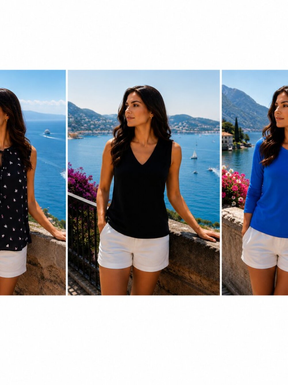 Three-piece bundle blouses. Reitmans. Cleo. Lord & Taylor. Sizes XS